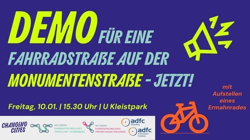 ❄️ Die Demo findet als Laufdemo statt, ihr könnt getrost mit der Bahn zum Kleistpark anreisen! Bis morgen! ❄️