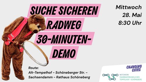 #SucheSicherenRadweg 30-Minuten Demo