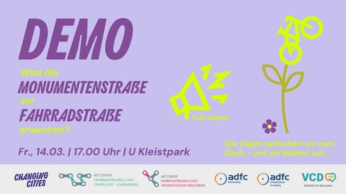 Frühlingserwachen - wird die Monumentenstraße zur Fahrradstraße?