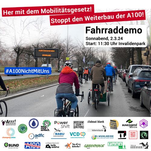 Her mit dem Mobilitätsgesetz, Stoppt den Weiterbau der A100