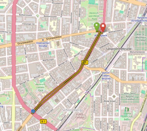 Anradeln der Radverkehrsanlage Hauptstraße (Schöneberg)