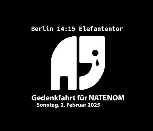 Gedenken an Natenom in Berlin - Stille #VisionZero-Demo für Andreas Mandalka zum einjährigen Todestag #RIPNatenom