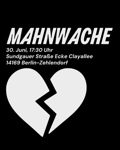 Mahnwache für eine verstorbene Radfahrerin