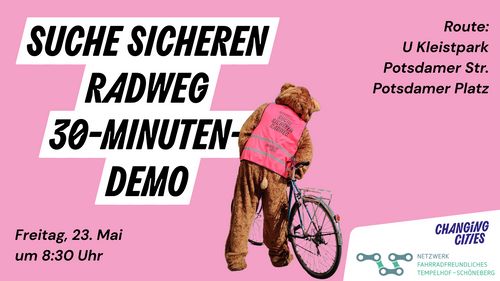 #SucheSicherenRadweg 30-Minuten Demo